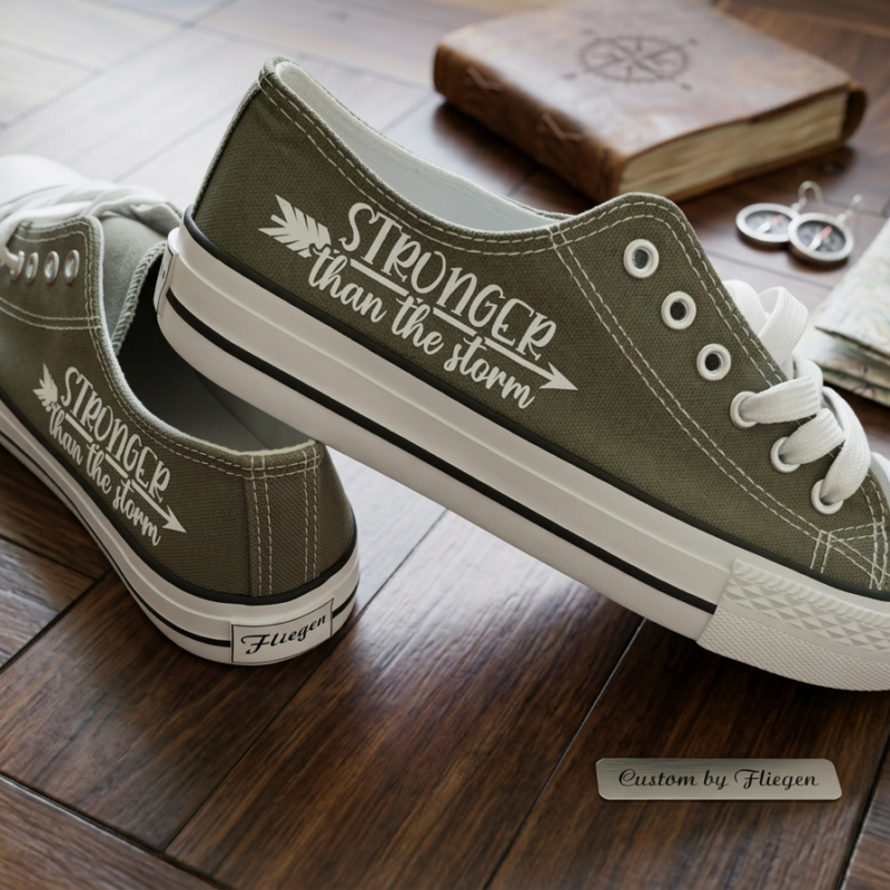 Custom print sneakers