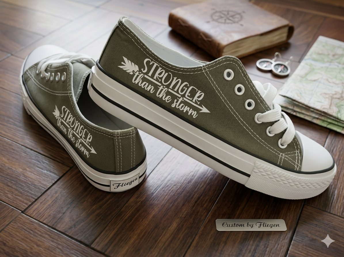 Custom print sneakers